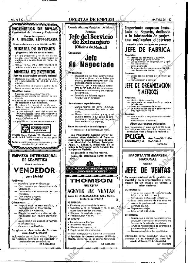 ABC MADRID 26-01-1982 página 58