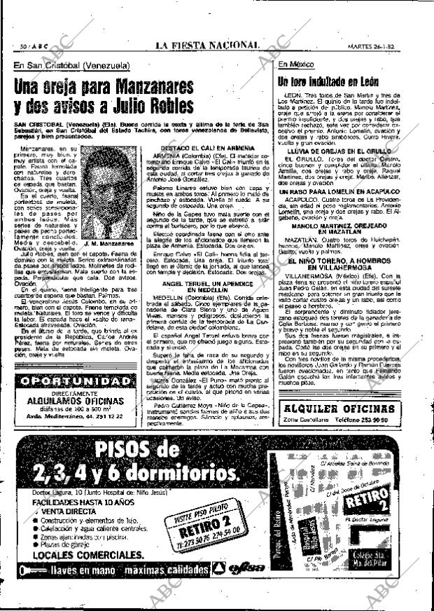 ABC MADRID 26-01-1982 página 62