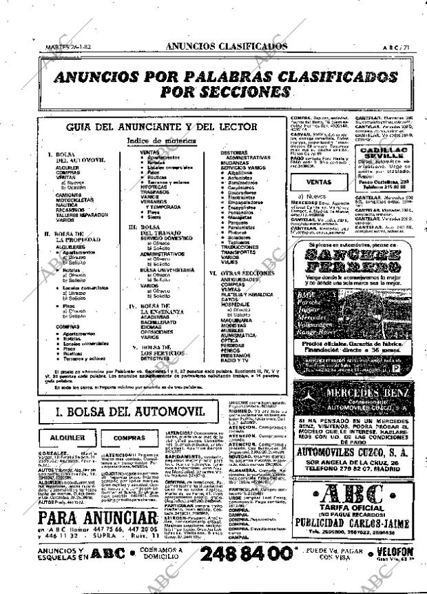 ABC MADRID 26-01-1982 página 83