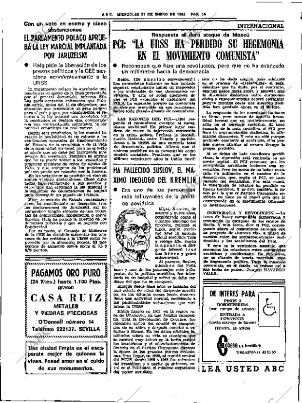 ABC SEVILLA 27-01-1982 página 22
