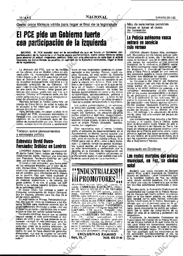 ABC MADRID 30-01-1982 página 18