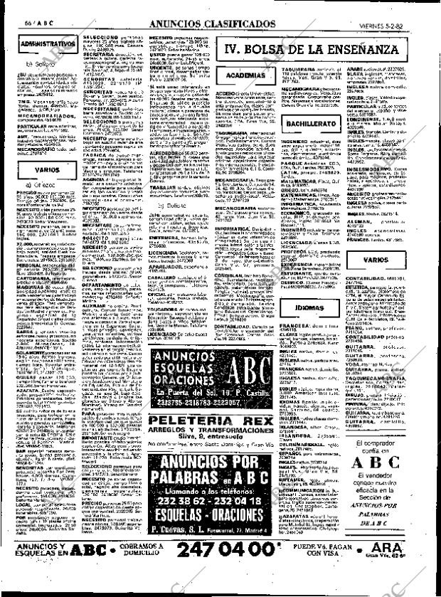 ABC MADRID 05-02-1982 página 74