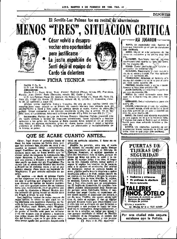 ABC SEVILLA 09-02-1982 página 63