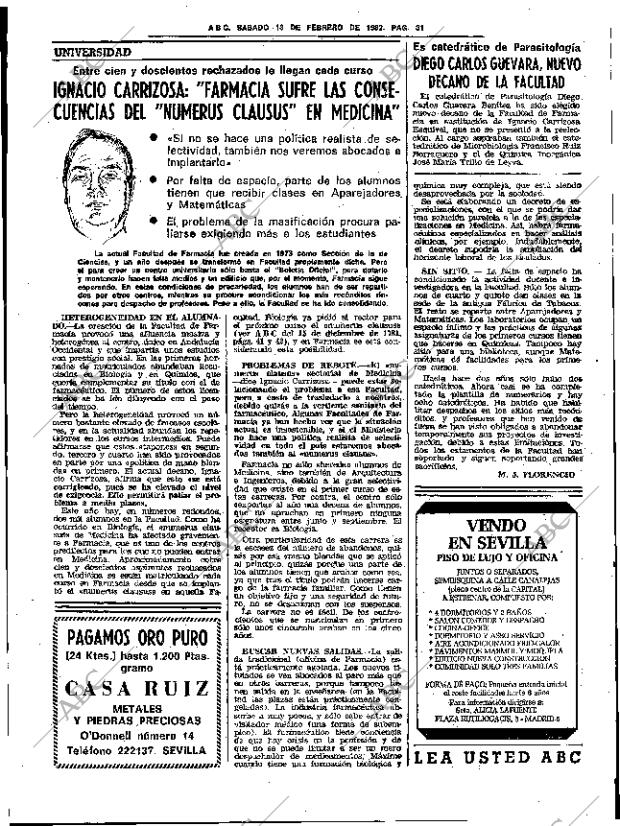 ABC SEVILLA 13-02-1982 página 43