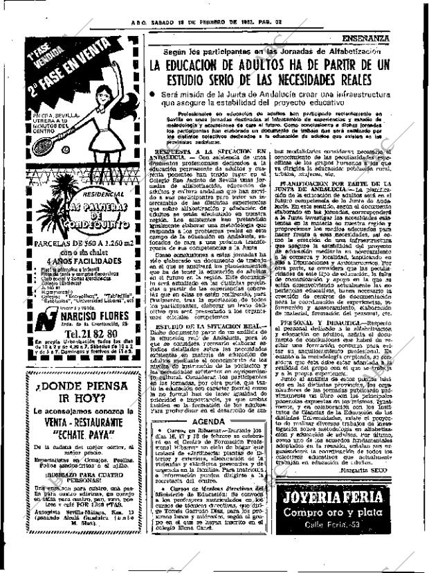 ABC SEVILLA 13-02-1982 página 44