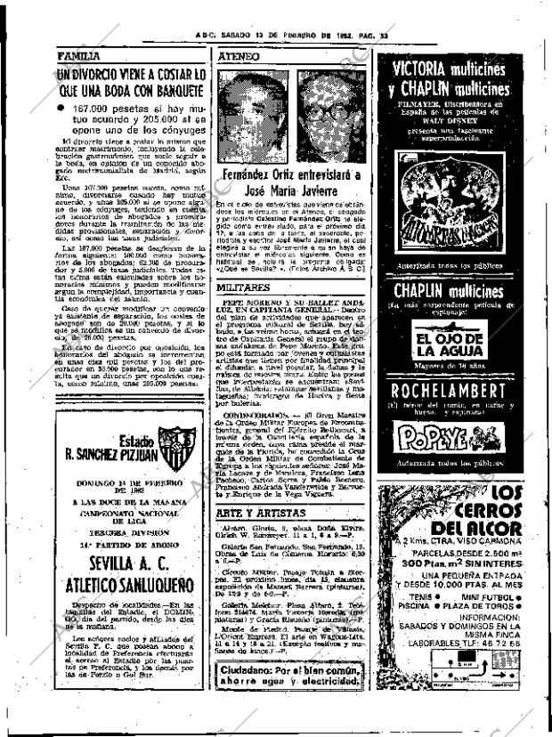 ABC SEVILLA 13-02-1982 página 45