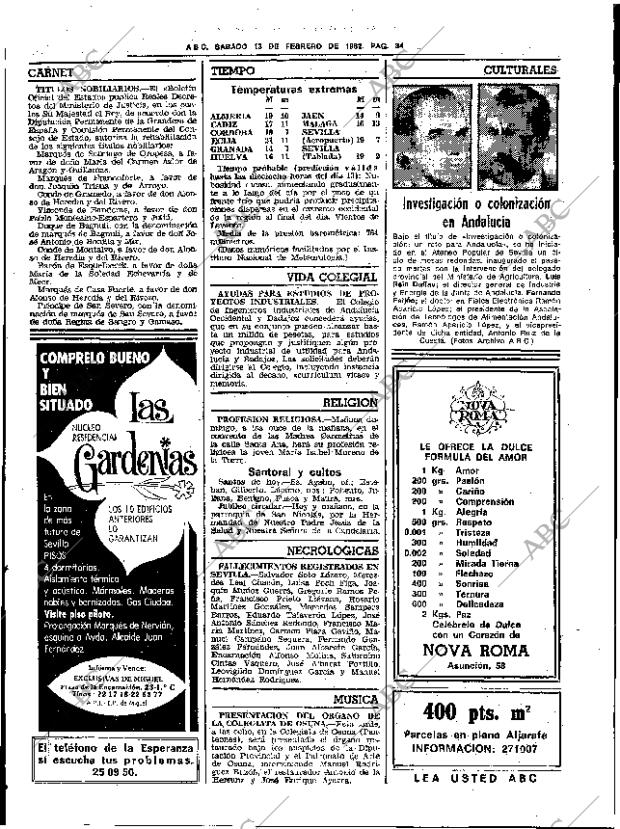 ABC SEVILLA 13-02-1982 página 46