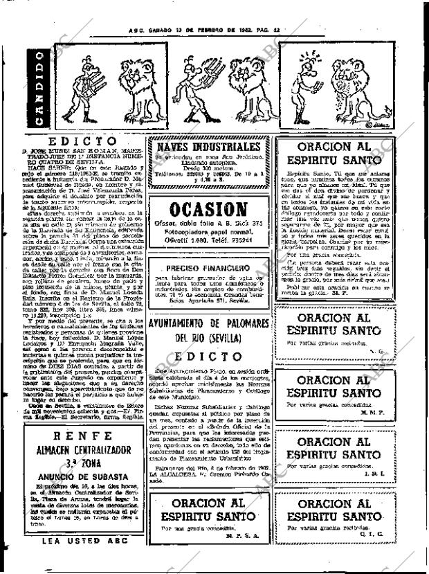 ABC SEVILLA 13-02-1982 página 64