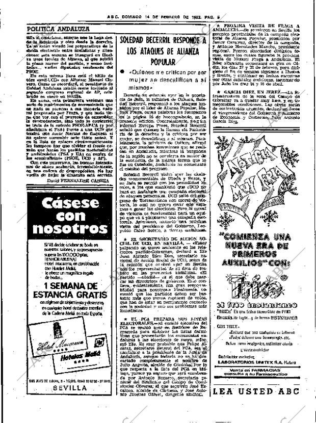ABC SEVILLA 14-02-1982 página 19