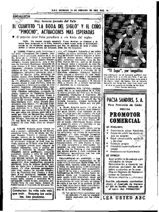 ABC SEVILLA 14-02-1982 página 29
