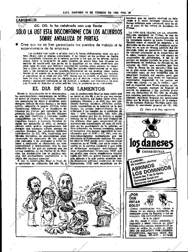 ABC SEVILLA 14-02-1982 página 35