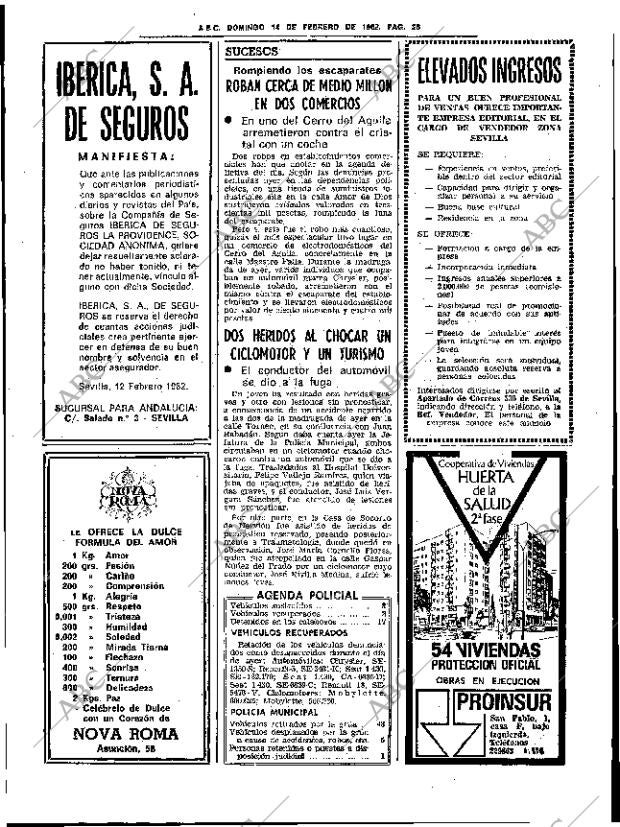 ABC SEVILLA 14-02-1982 página 42