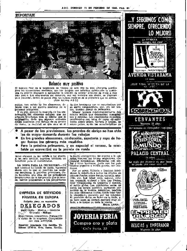 ABC SEVILLA 14-02-1982 página 45