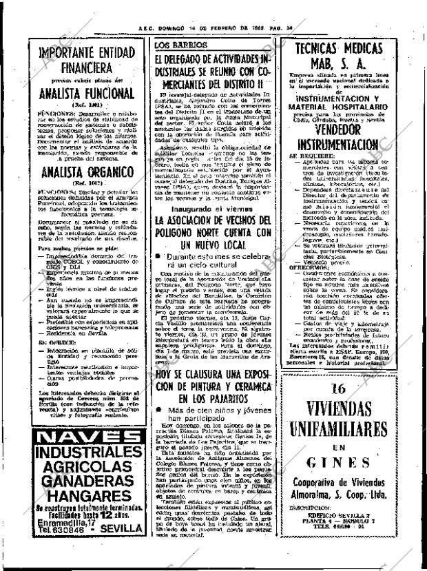 ABC SEVILLA 14-02-1982 página 48