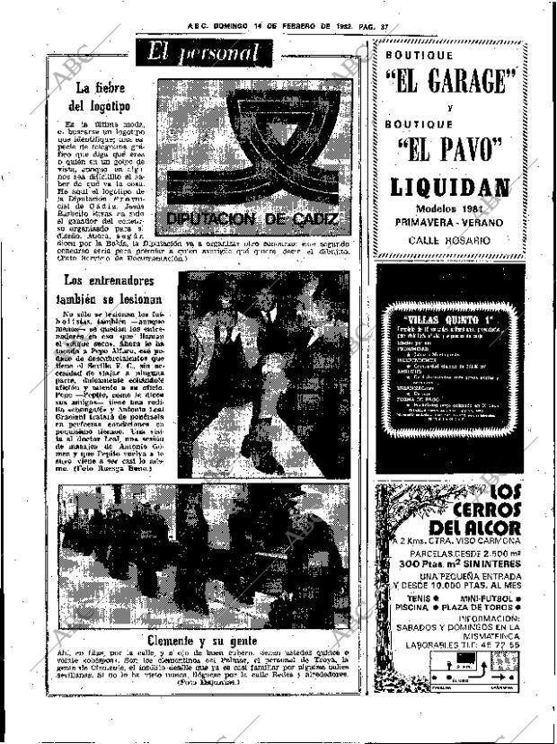 ABC SEVILLA 14-02-1982 página 51