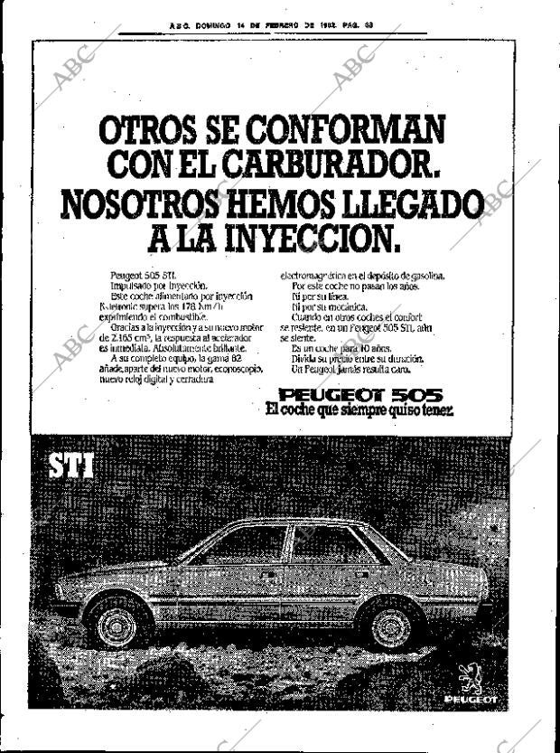 ABC SEVILLA 14-02-1982 página 52