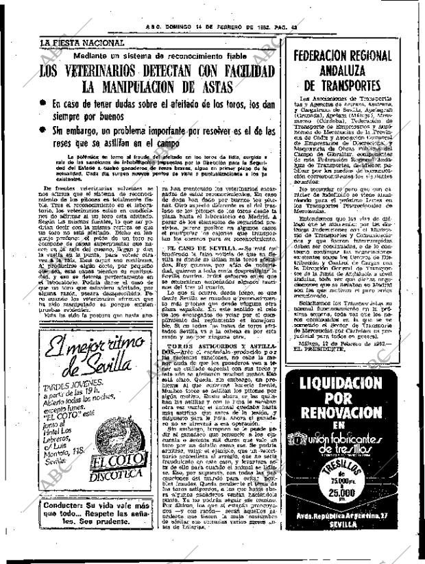 ABC SEVILLA 14-02-1982 página 57