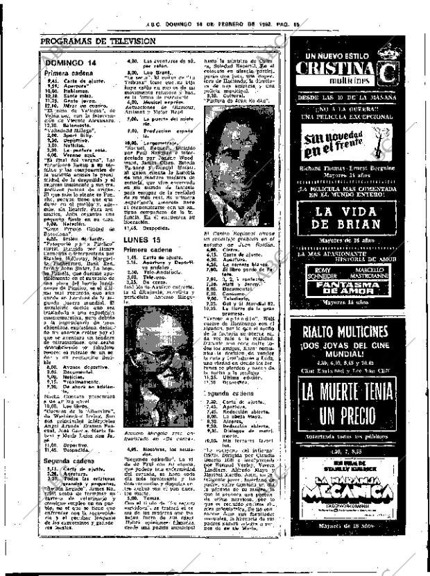 ABC SEVILLA 14-02-1982 página 69