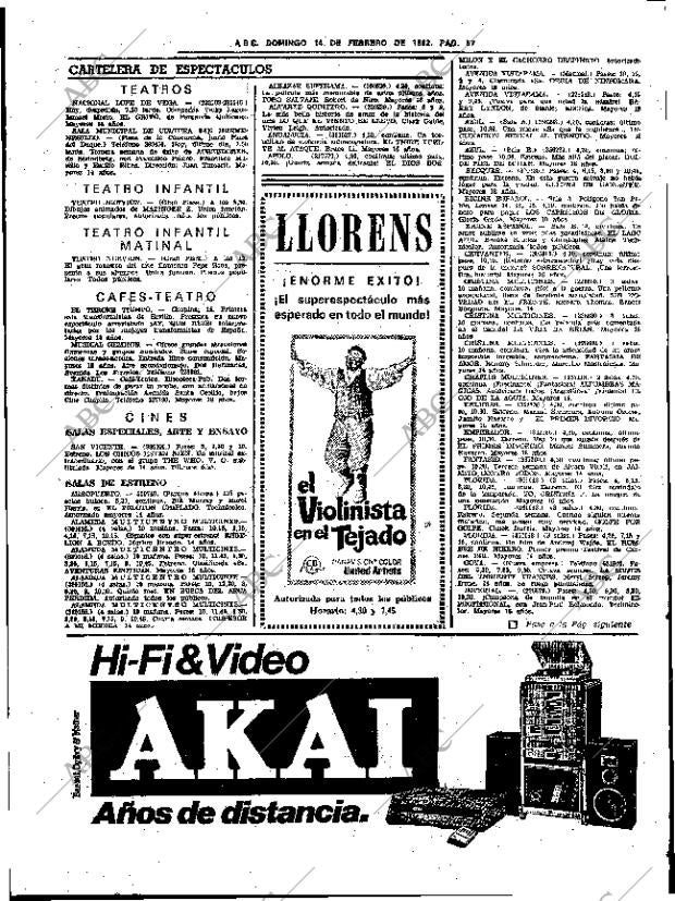 ABC SEVILLA 14-02-1982 página 71