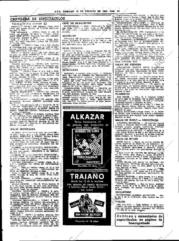 ABC SEVILLA 14-02-1982 página 72