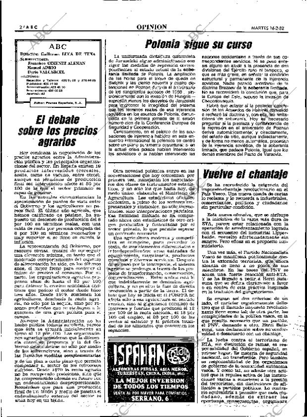 ABC MADRID 16-02-1982 página 14