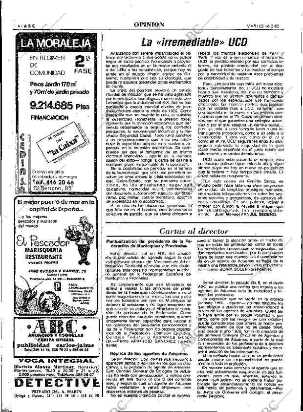 ABC MADRID 16-02-1982 página 16