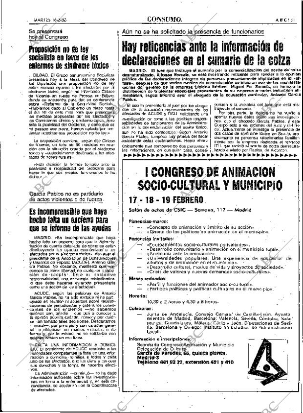 ABC MADRID 16-02-1982 página 43