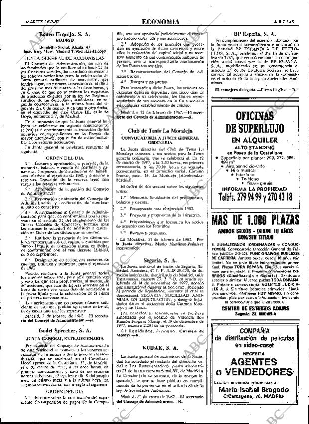 ABC MADRID 16-02-1982 página 57