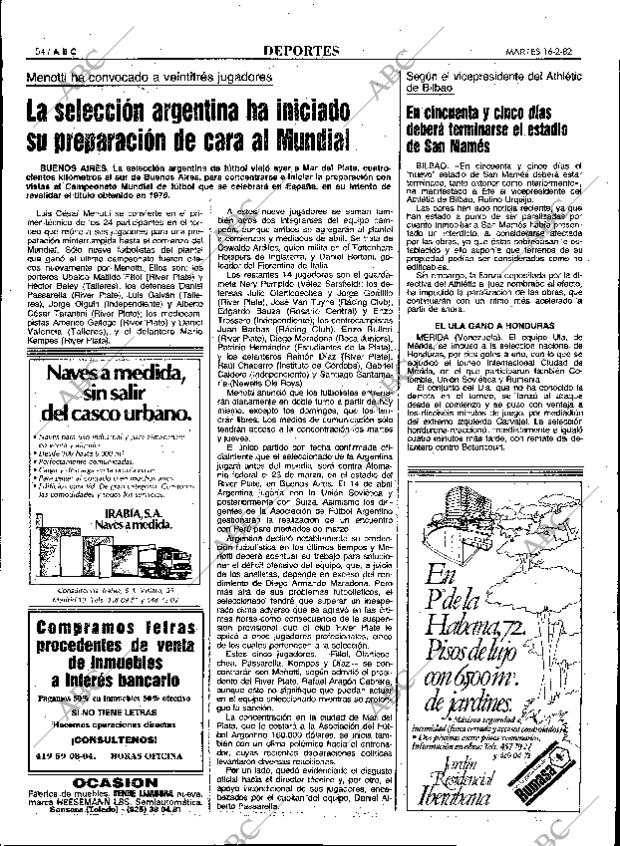 ABC MADRID 16-02-1982 página 66