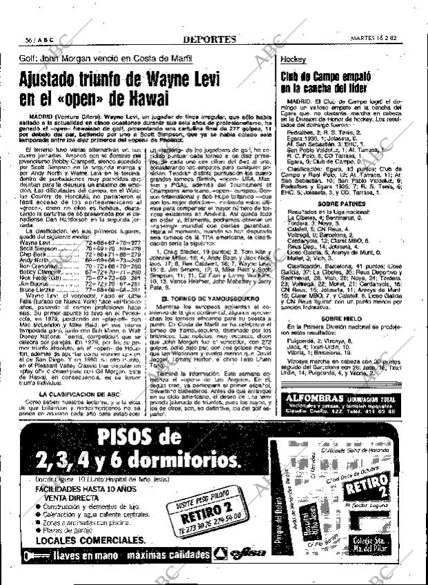 ABC MADRID 16-02-1982 página 68