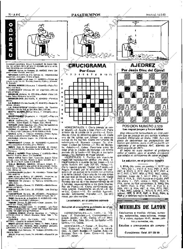 ABC MADRID 16-02-1982 página 82