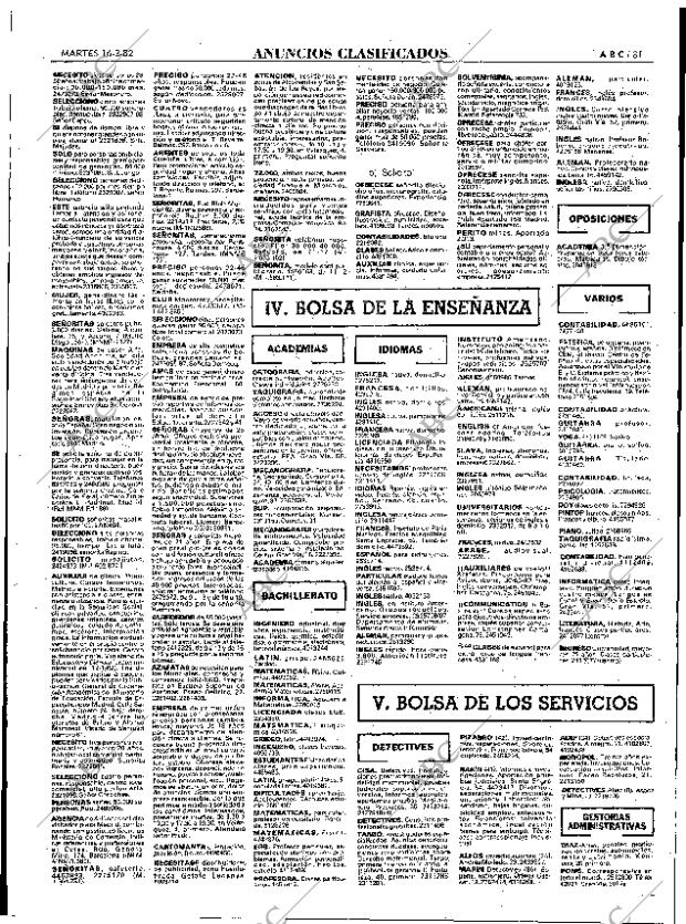ABC MADRID 16-02-1982 página 93