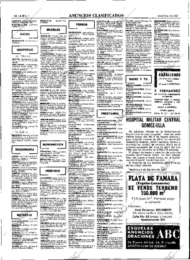 ABC MADRID 16-02-1982 página 96