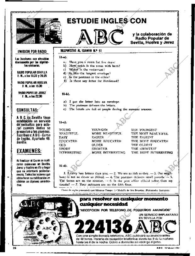 ABC SEVILLA 16-02-1982 página 108