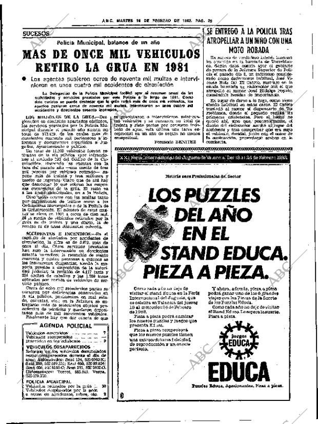 ABC SEVILLA 16-02-1982 página 45