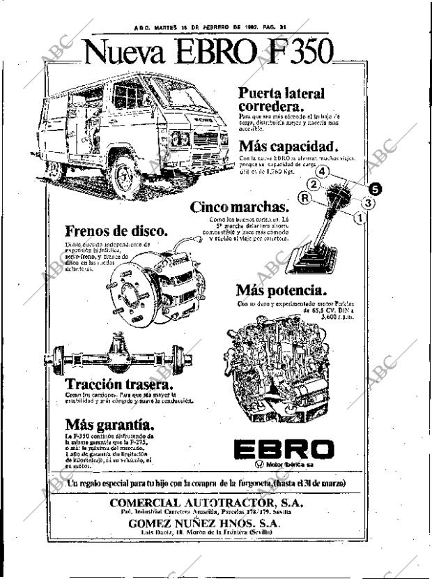ABC SEVILLA 16-02-1982 página 50