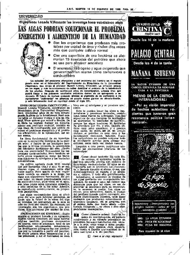 ABC SEVILLA 16-02-1982 página 51