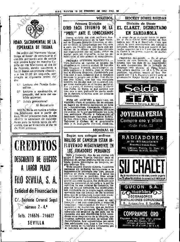 ABC SEVILLA 16-02-1982 página 76