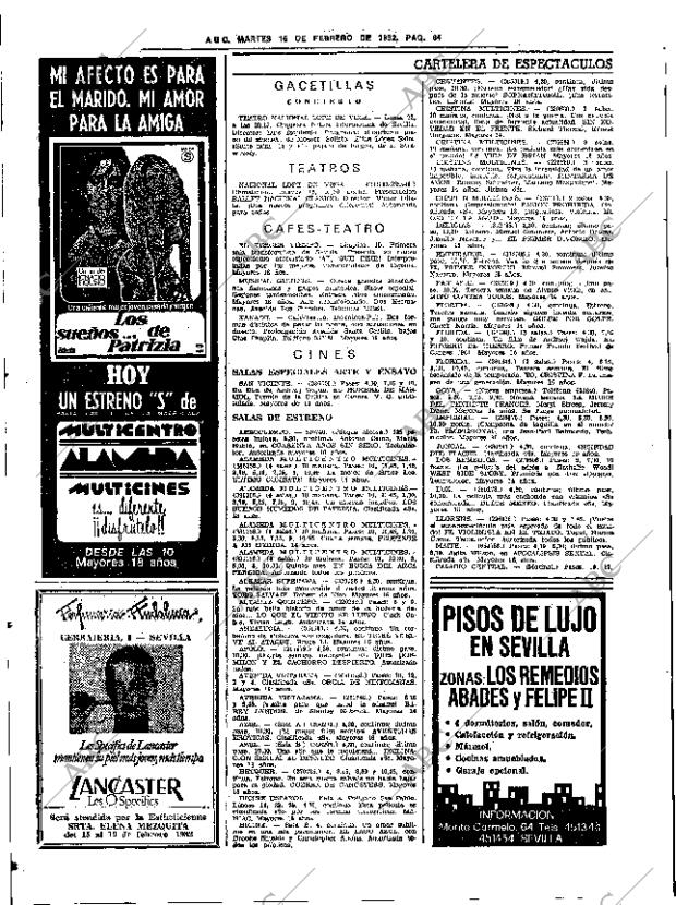 ABC SEVILLA 16-02-1982 página 80