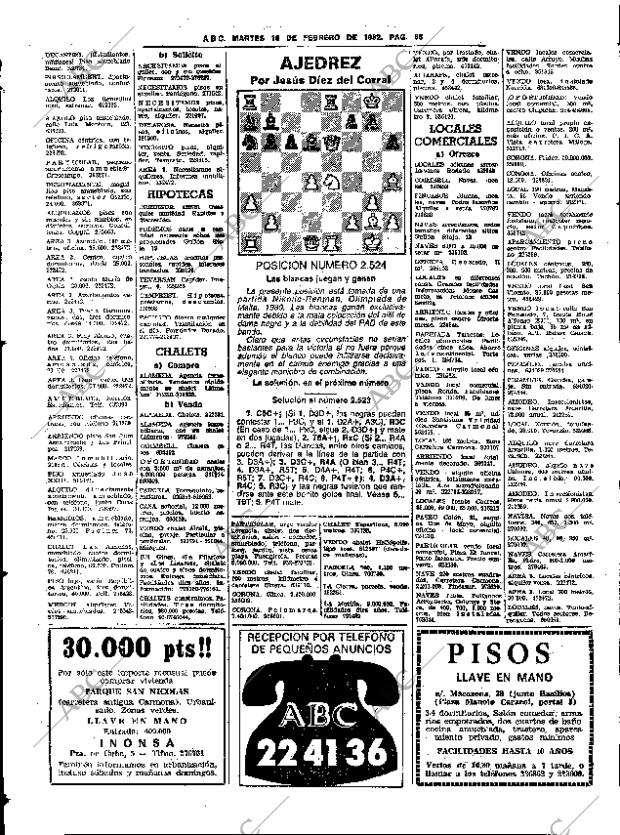 ABC SEVILLA 16-02-1982 página 84