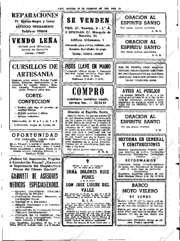 ABC SEVILLA 16-02-1982 página 91