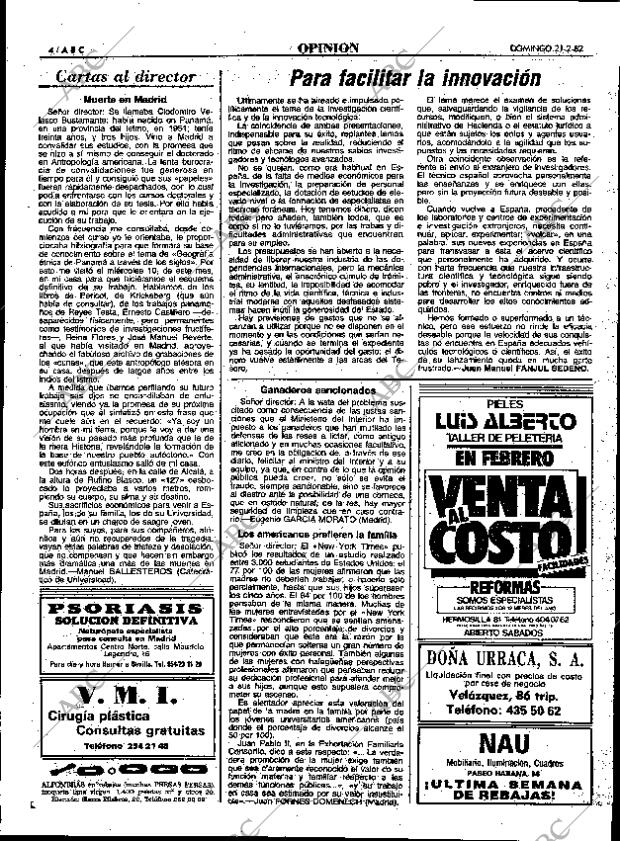 ABC MADRID 21-02-1982 página 16