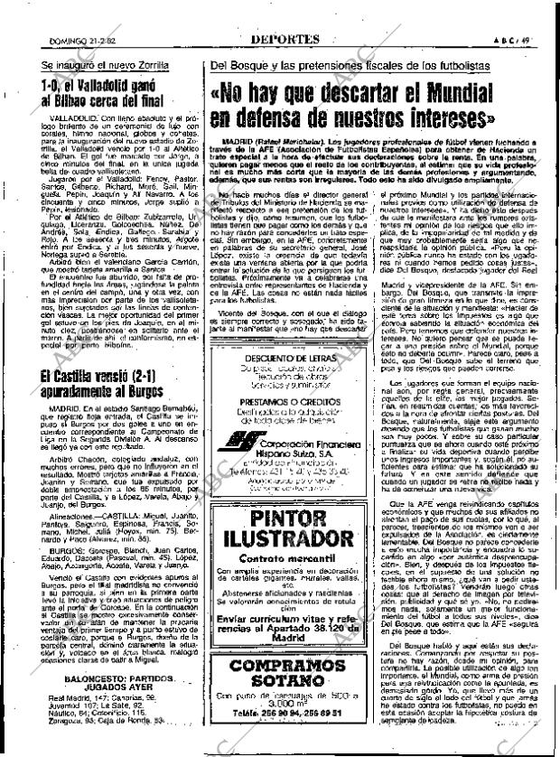 ABC MADRID 21-02-1982 página 61