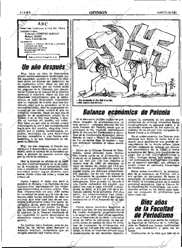 ABC MADRID 23-02-1982 página 14