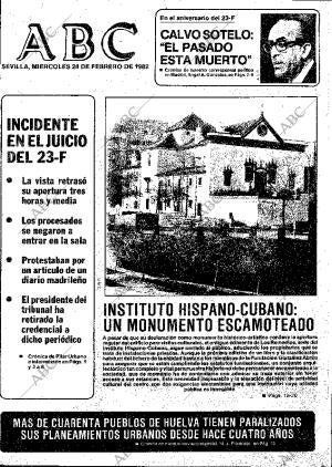 ABC SEVILLA 24-02-1982 página 1