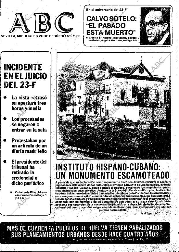 ABC SEVILLA 24-02-1982 página 1