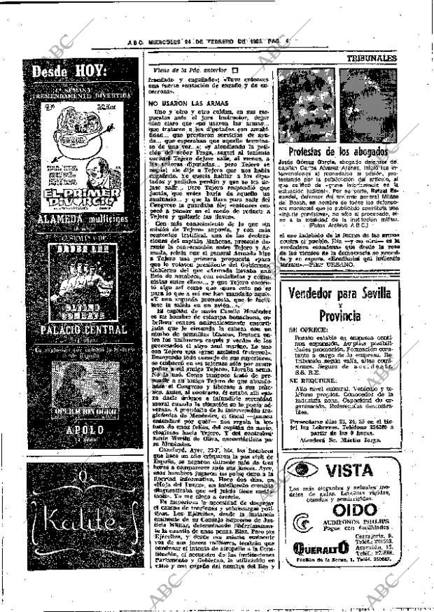 ABC SEVILLA 24-02-1982 página 14