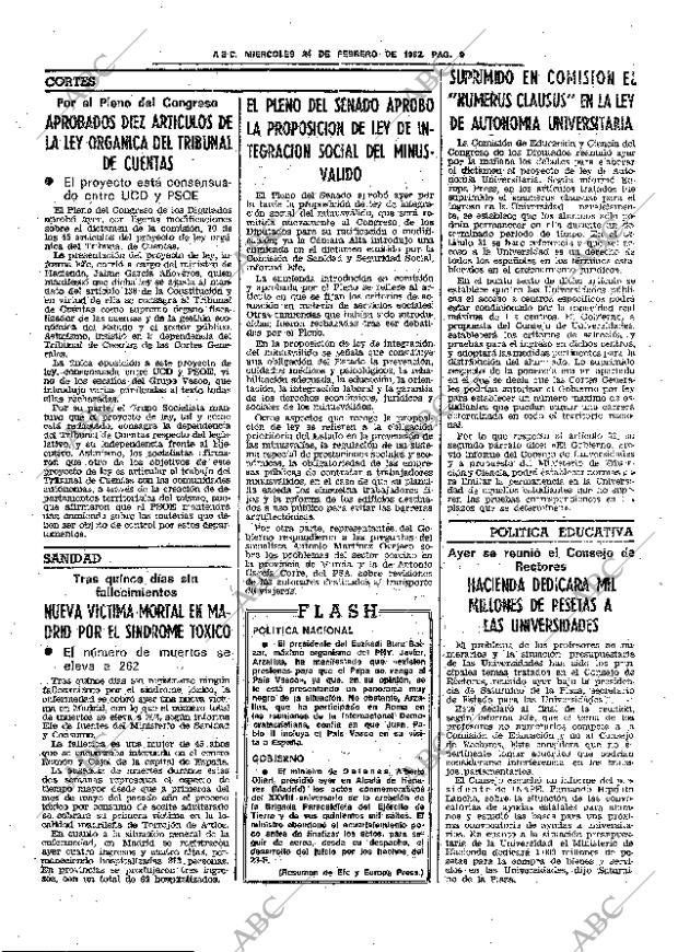 ABC SEVILLA 24-02-1982 página 19