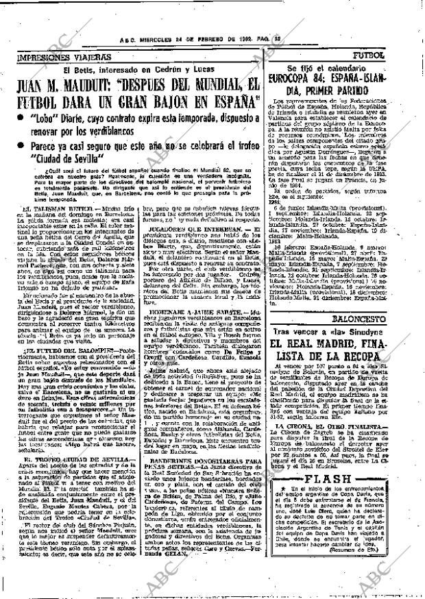 ABC SEVILLA 24-02-1982 página 42