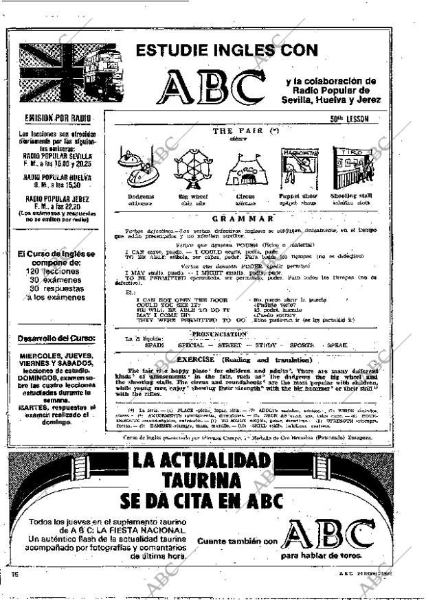 ABC SEVILLA 24-02-1982 página 64
